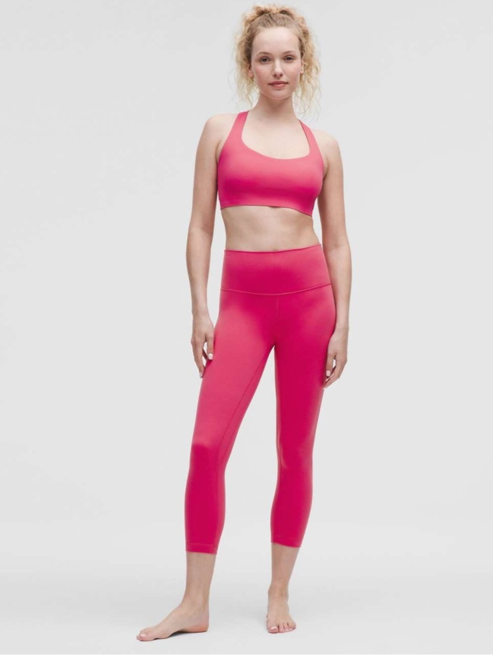 Lululemon Align Double Lined Crop Leggings Raspberry Coulis Size 12